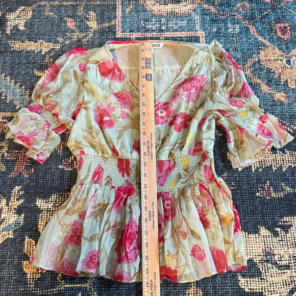 WALTER BAKER GIA FLORAL FREEN GARDENS TOO WOMENS SIZE SMALL - Picture 7 of 7